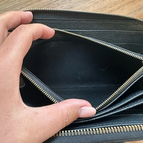 Louis Vuitton Black Monogram Zip Wallet - Picture 7 of 9